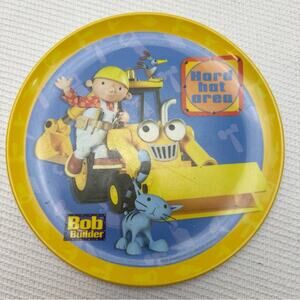Bob the Builder hard hat area vintage melamine plate